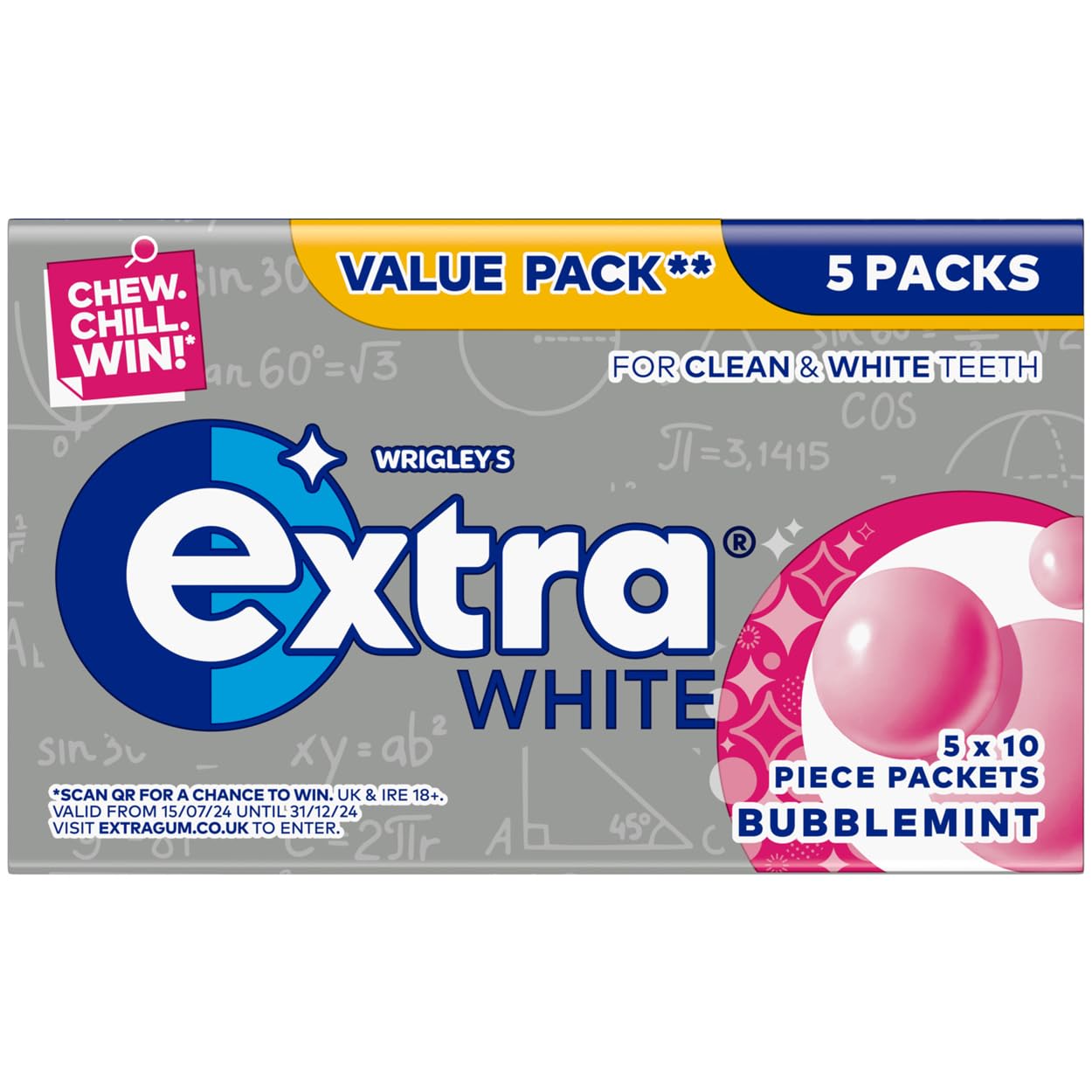 EXTRA WHITE BUBBLEMINT 10S