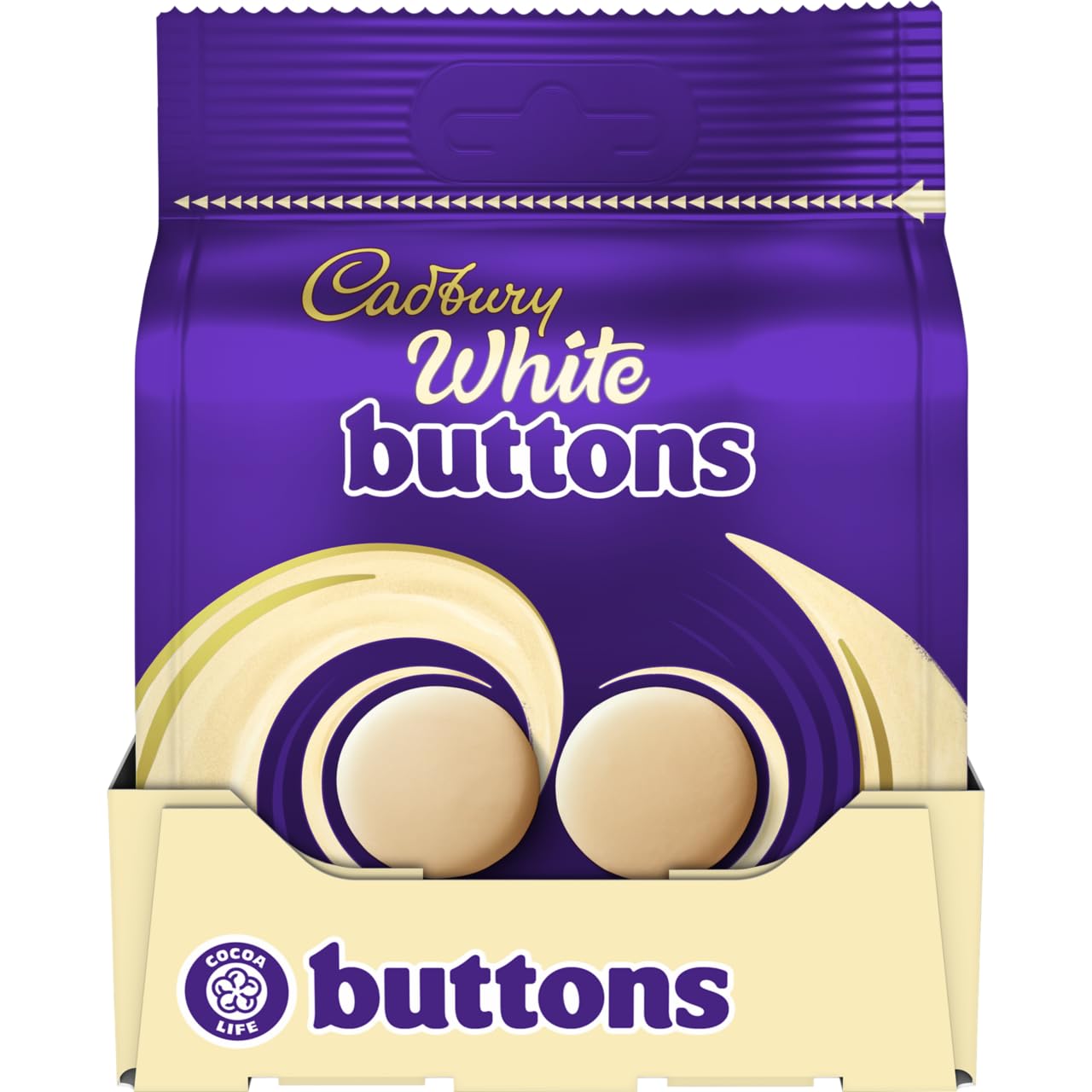 CADBURY WHITE BUTTONS 85G