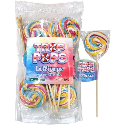TROP POPS LOLLIPOPS 30G