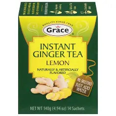 GRACE GINGER TEA LEMON 140G