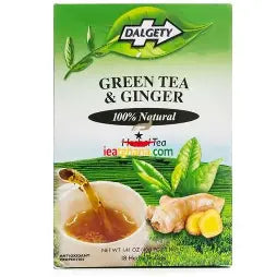 DALGETY GREEN TEA & GINGER 40G