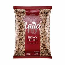 LAILA BROWN LENTILS 2KG