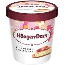 HAAGEN DAZS STRAW CHEESE 460ML