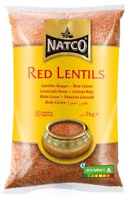 NATCO RED LENTILS 2KG