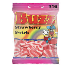 BUZZ STRAWBERRY SWIRL 61G