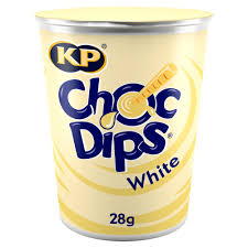 KP CHOC DIPS WHITE  28G