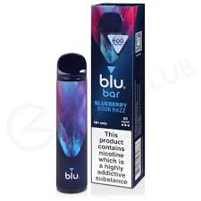 BLU BAR BLUE SOUR RAZZ 1000 PU