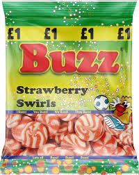 BUZZ STRAWBERRY SWIRL 61G