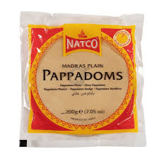 NATCO MADRAS PLAIN PAPPAD 200G