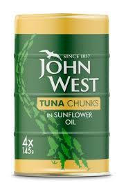 JOHN WEST TUNA CHUNKS SUN OIL