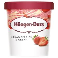 HAA DAZS STRAW & CREAM 460ML
