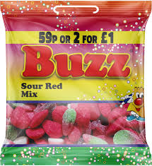 BUZZ SOUR RED MIX 45G