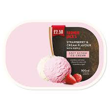 FARMER JACKS STREW CREAM ICE C