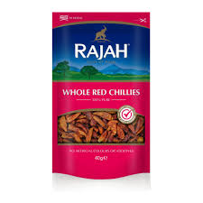 RAJAH WHOLE RED CHILLES 40G