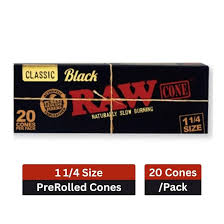 RAW BLACK SMALL 1 1/4 SIZE