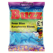 BZ BLUE RASSPBERRY SLICES 65G