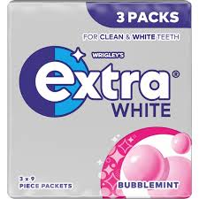 EXTRA WHITE BUBBLMINT 3 PACKS