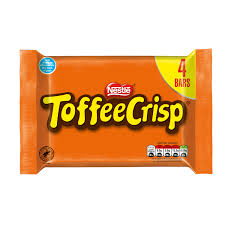 TOFFEE CRISP 124G 4 PACKS
