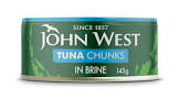 JW TUNA CHUNKS IN BRINE 145G
