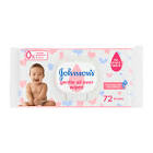 JOHNSONS BABY WIPES 72S