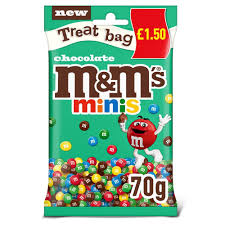 M&M MINIS BAG 70G