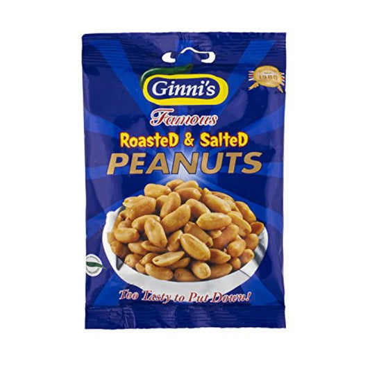 GINNIS ROAST SALT PEANUTS 130G