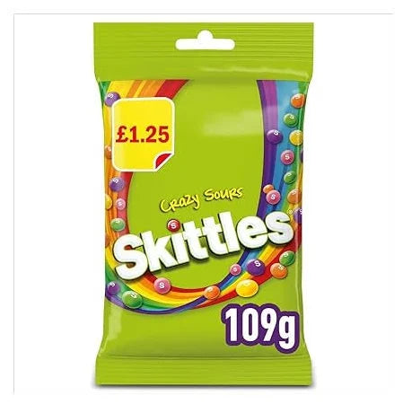 SKITTLES CRAZY SOURS 109G